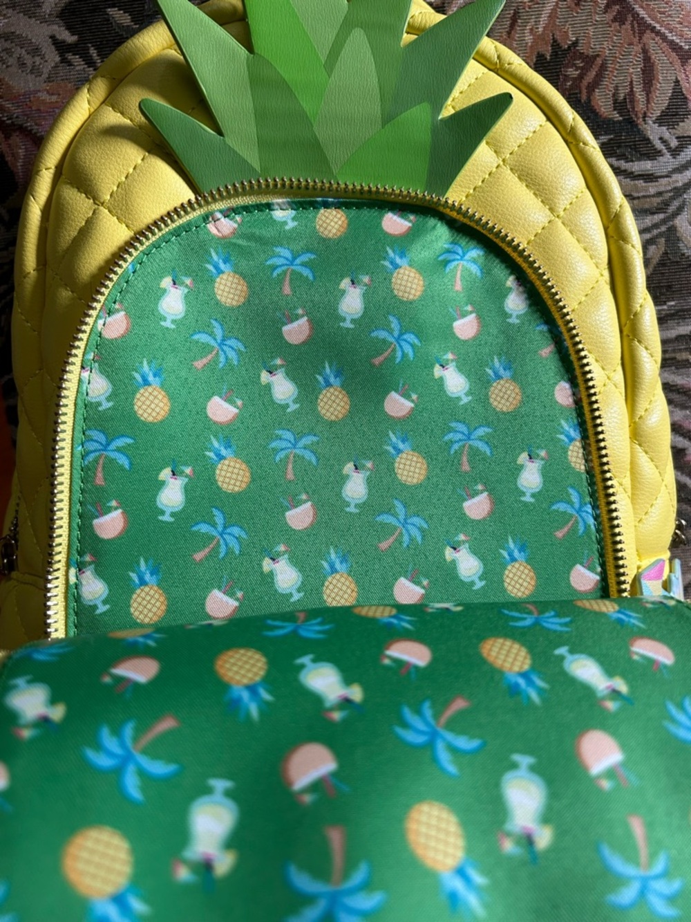 Loungefly Pool Party Pineapple Mini Backpack - Picture 2 of 6
